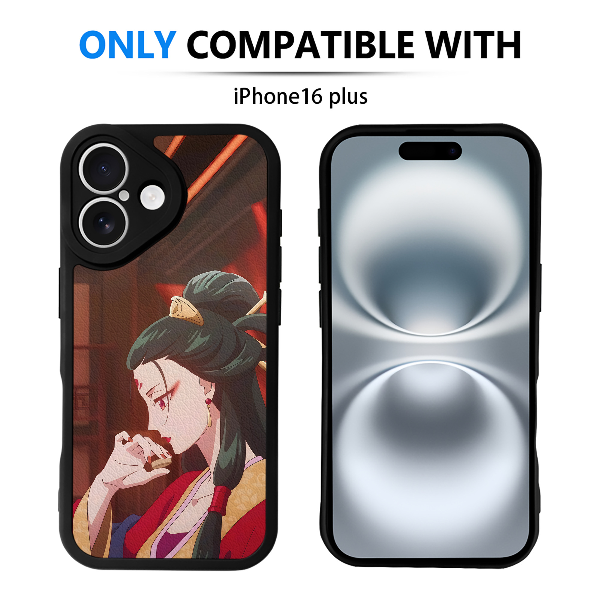 （画像用） 薬屋のひとりごと The Apothecary Diaries 【iPhone 16シリーズ対応】シリコンスマホケース（レザー調） 材質：シリコン